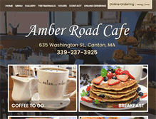 Tablet Screenshot of amberroadcafe.com